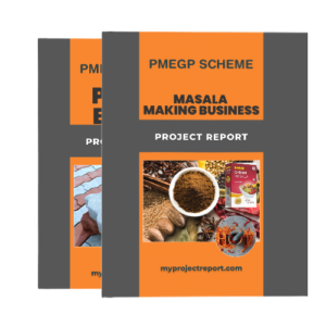 pmegp masala making business project report with twice book front set