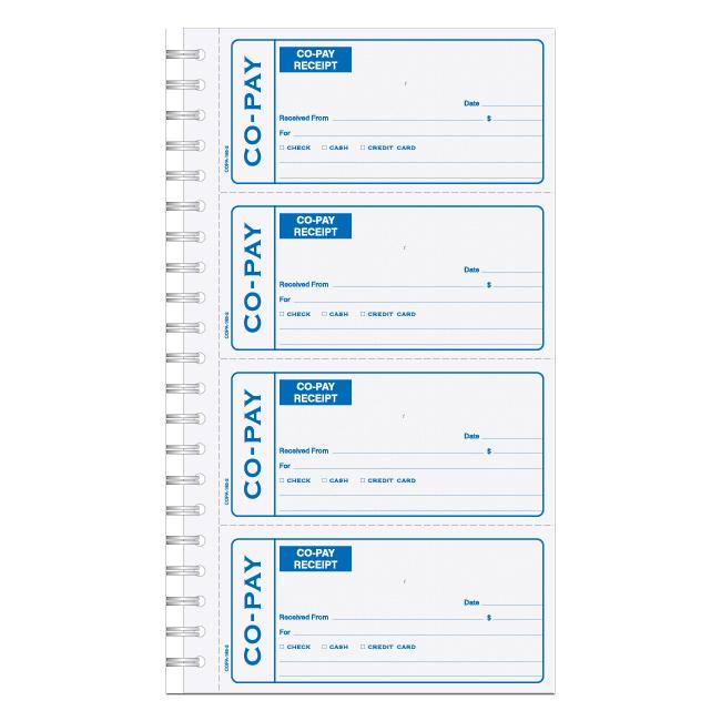 Co-Pay Medical Receipt Books