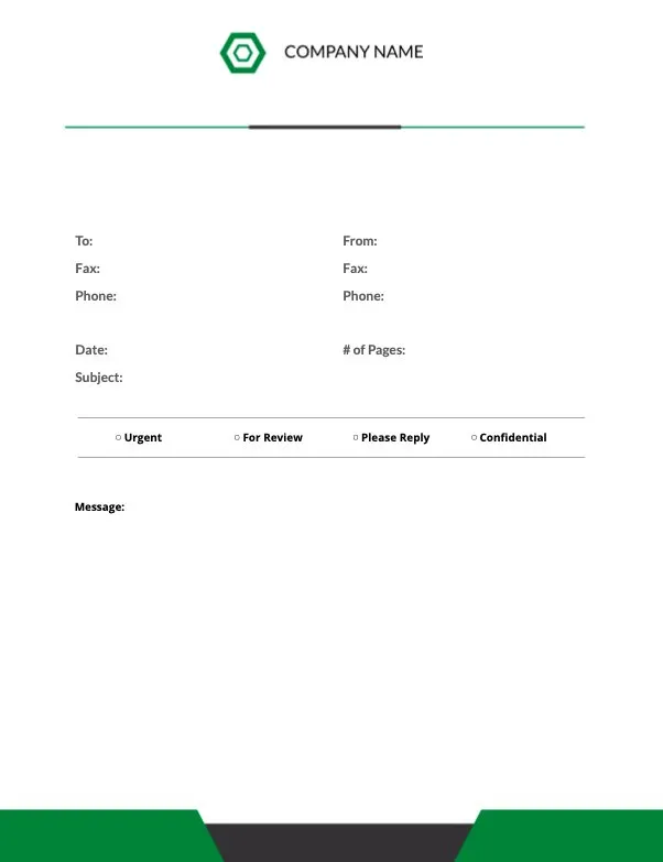 Free fax cover layer template modern Fax.Plus 02