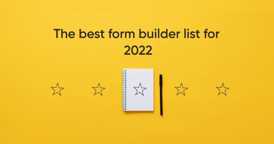 The best form builder list for 2022